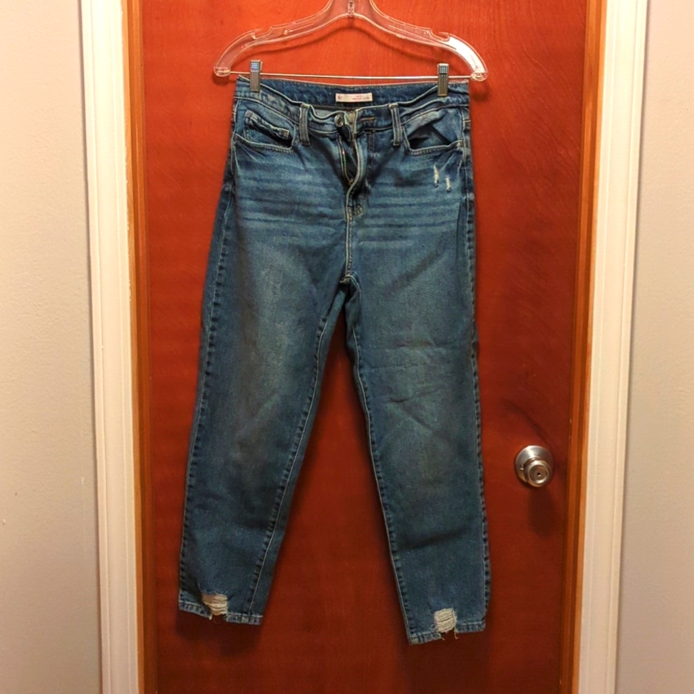 SO high rise mom jean size 28